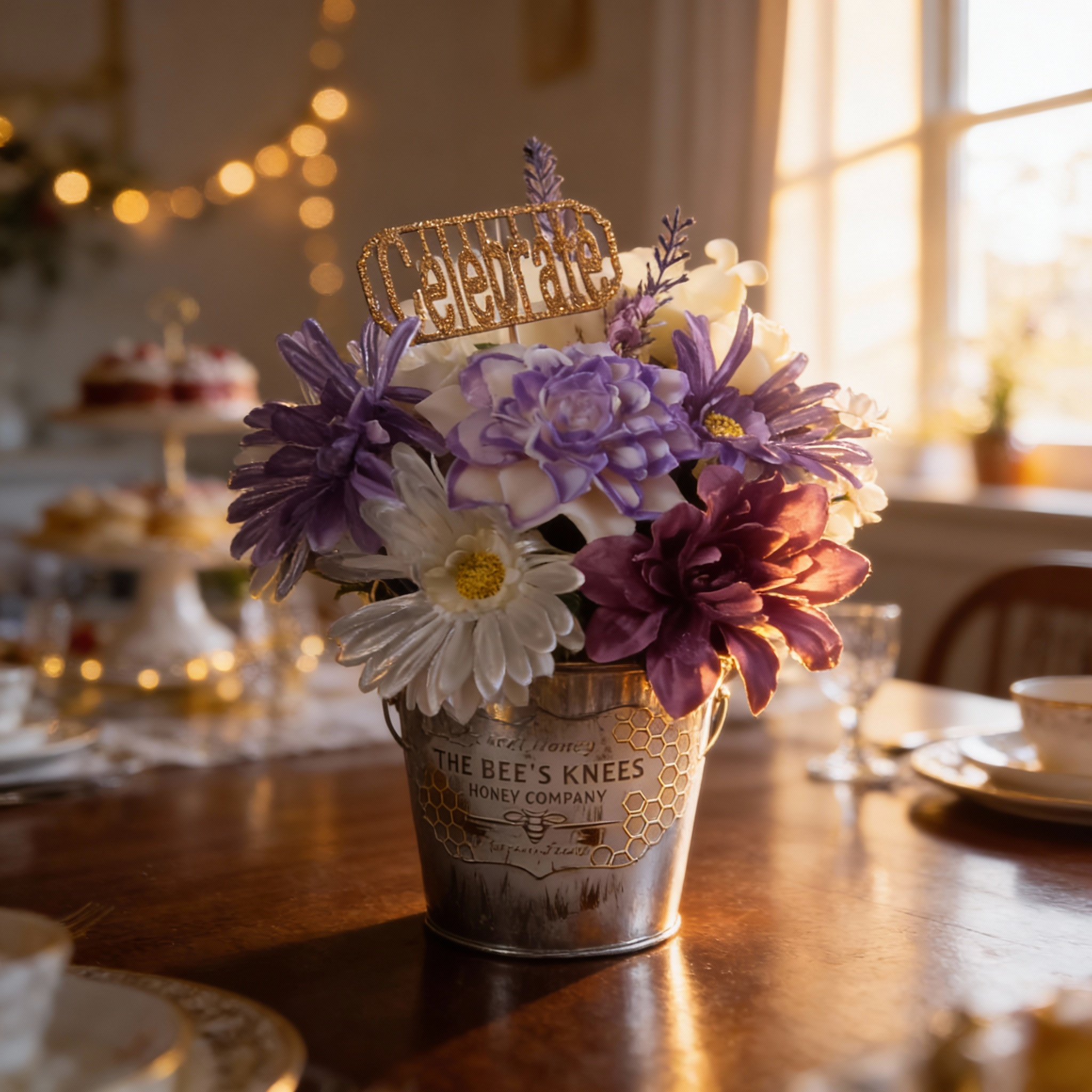 Customized 100% Soy Wax Flower Bouquets