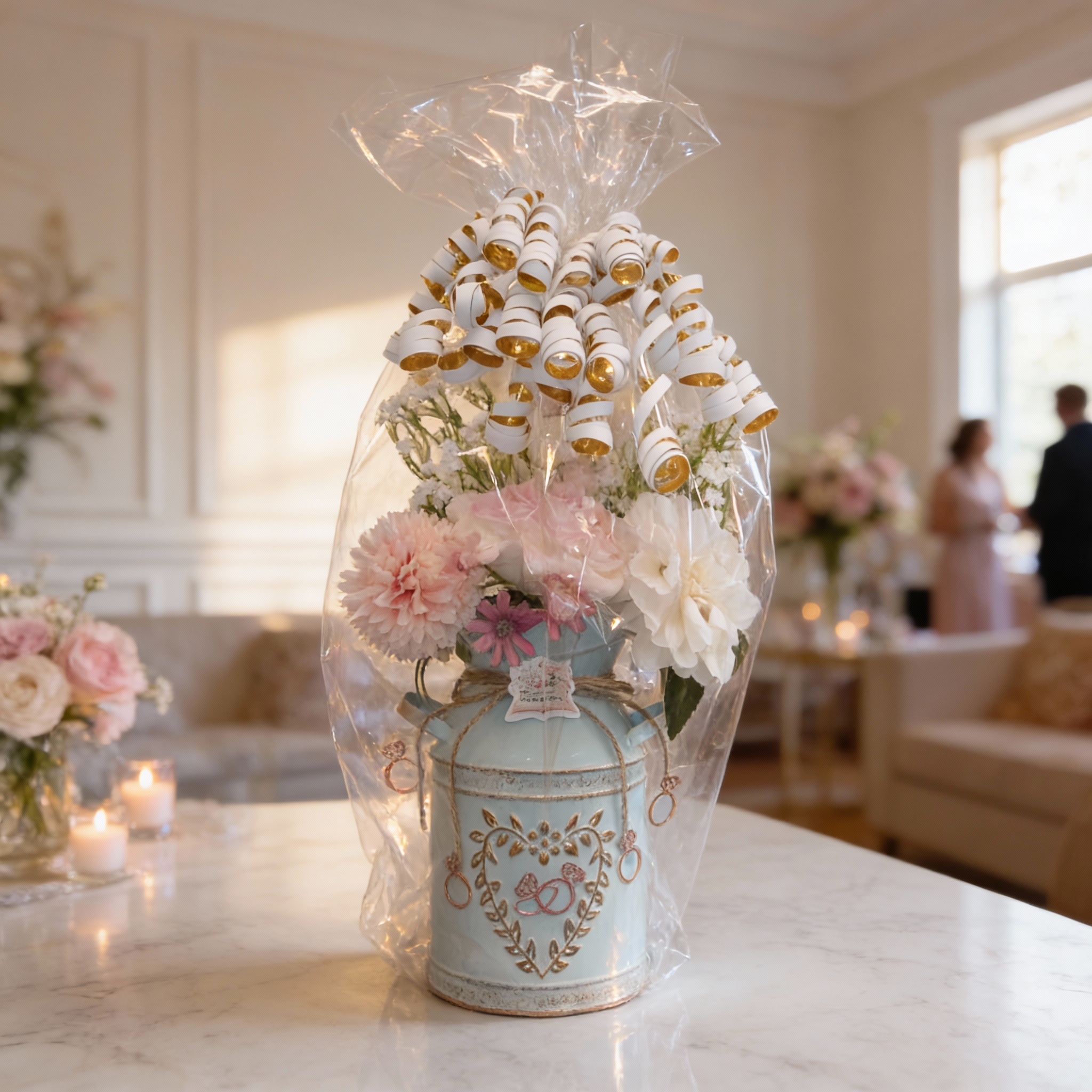 Customized 100% Soy Wax Flower Bouquets