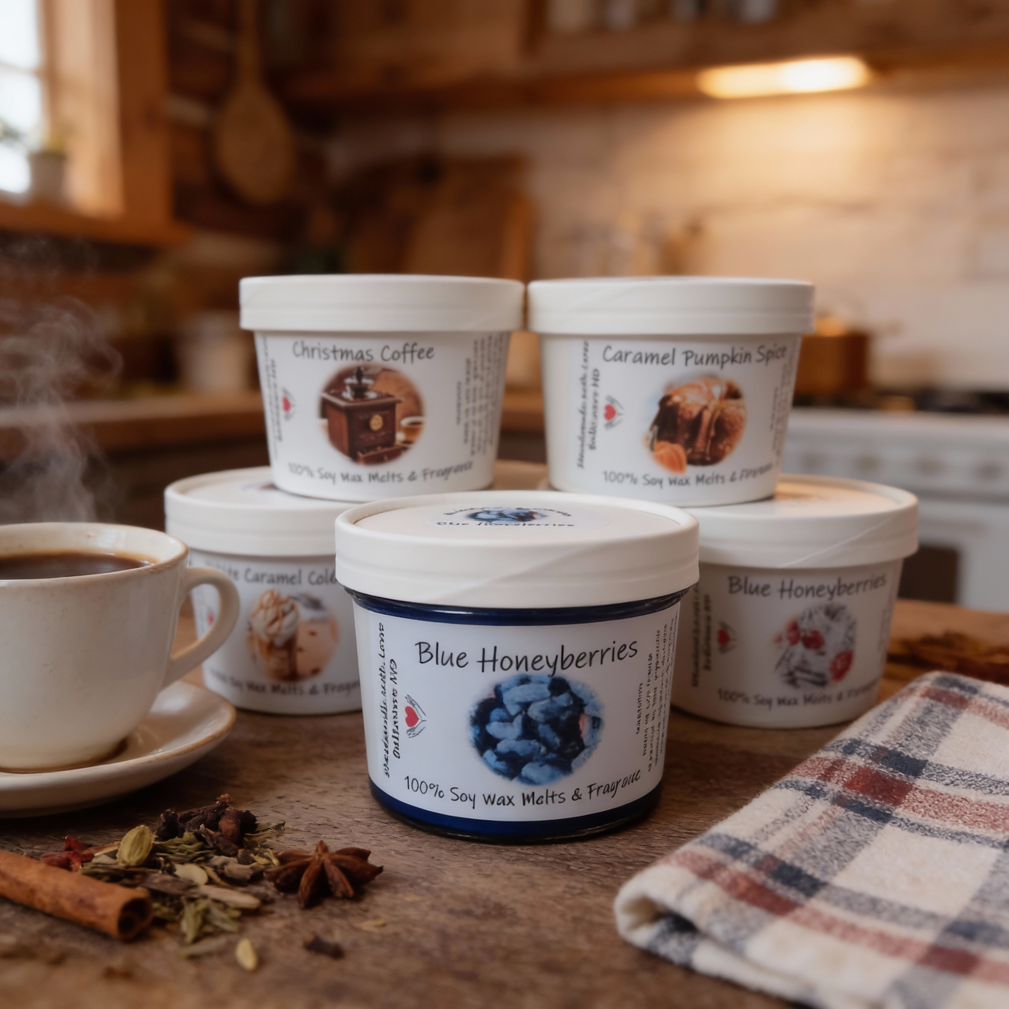 100% Scented  Soy Wax Melts