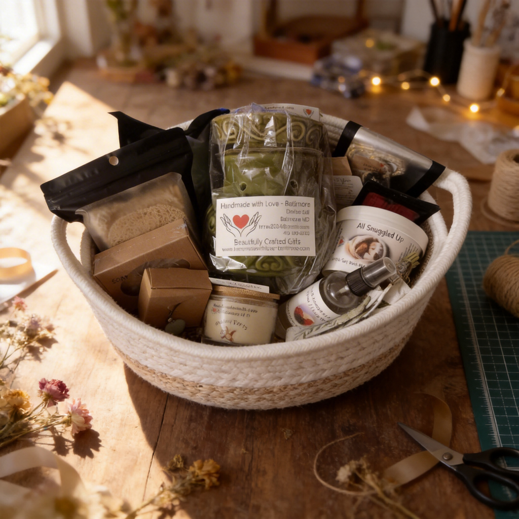 Handmade Gift Baskets and Bags for all occasios.